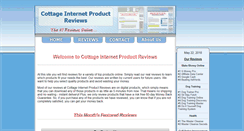 Desktop Screenshot of cottageinternetproductreviews.com